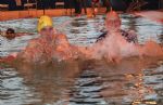 Duncan Goodhew swims in Swindon