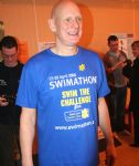 Duncan Goodhew swims in Swindon