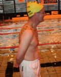 Duncan Goodhew swims in Swindon