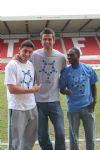 STFC's Billy Paynter, Peter Brezovan and Anthony McNamee