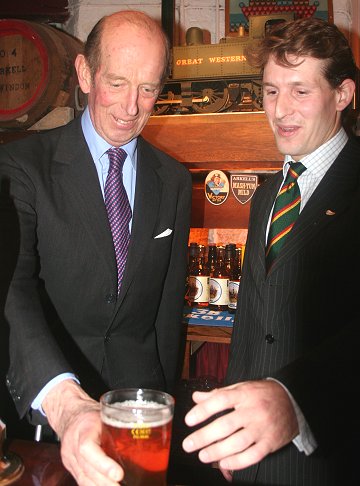 Duke of Kent at Arkells Brewery