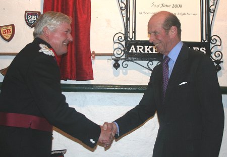 Duke of Kent at Arkells Brewery
