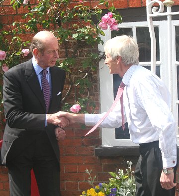 Duke of Kent at Arkells Brewery