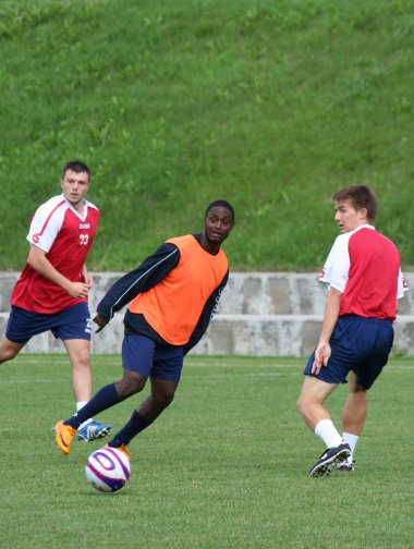 Swindon Town training in Austria