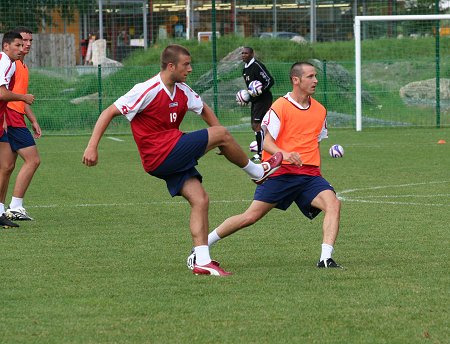 Swindon Town training in Austria