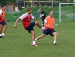 Swindon Town training in Austria