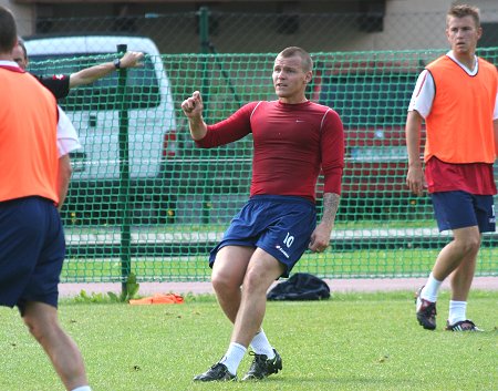 Swindon Town training in Austria