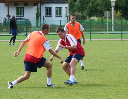 Swindon Town training in Austria