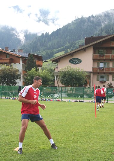 Swindon Town training in Austria