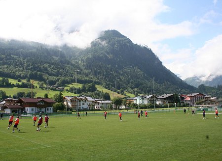 Swindon Town training in Austria