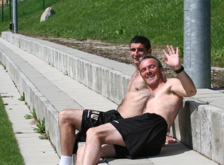 Swindon Town training in Austria