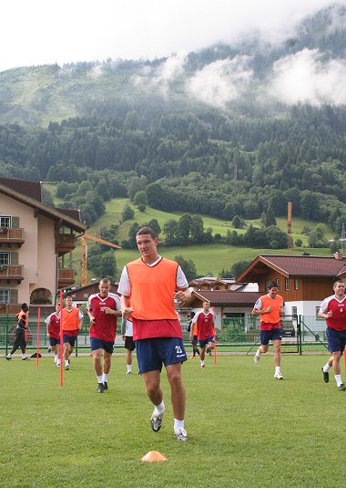 Swindon Town training in Austria