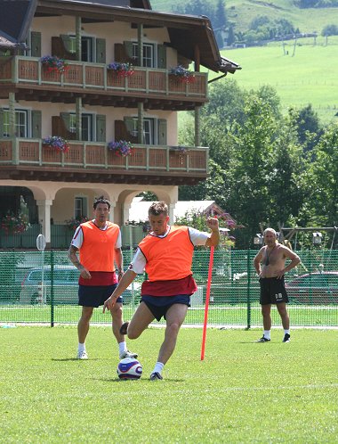 Swindon Town training in Austria