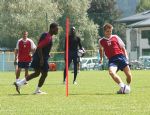 Swindon Town training in Austria