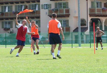 Swindon Town training in Austria