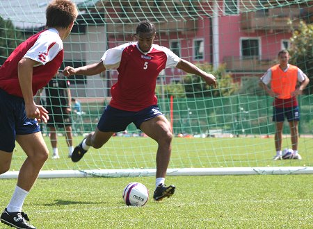 Swindon Town training in Austria