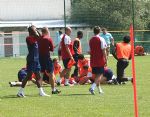 Swindon Town training in Austria