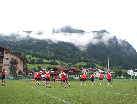 Swindon Town training in Austria