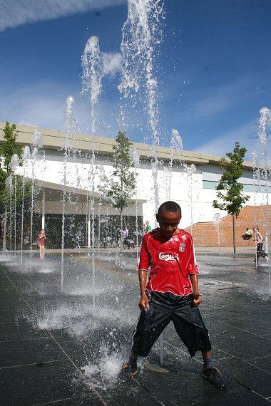 Fountains of fun at Orbital Shopping Park