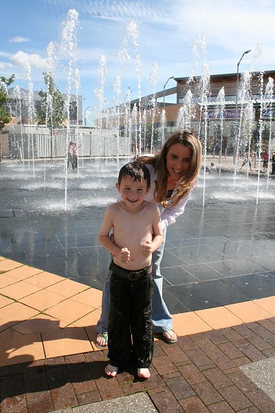 Fountains of fun at Orbital Shopping Park