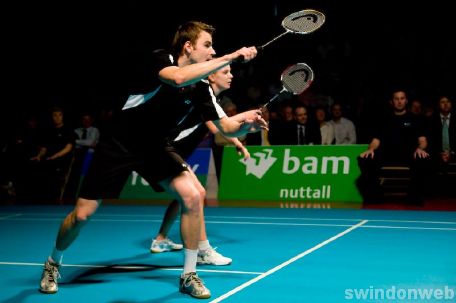 England v Poland badminton at the Oasis