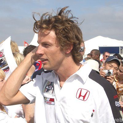 Jenson Button in Swindon