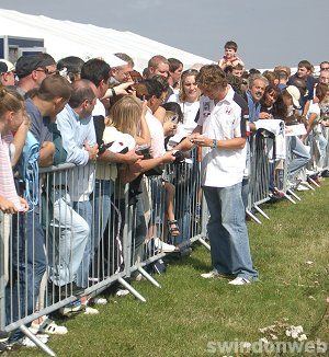 Jenson Button in Swindon