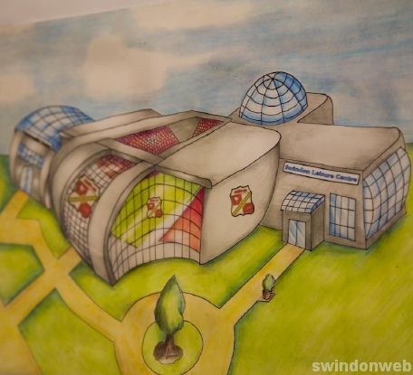 Students from Swindon College show their ideas for Swindon's future