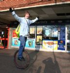 Delivery boy is uni-que in Swindon