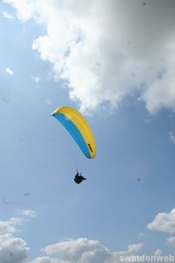 Paragliding on Liddington Hill