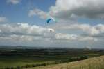 Paragliding on Liddington Hill