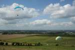 Paragliding on Liddington Hill