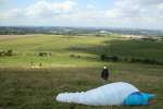 Paragliding on Liddington Hill