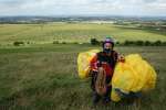 Paragliding on Liddington Hill