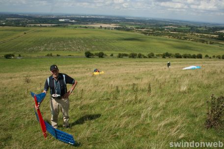 Paragliding on Liddington Hill