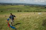 Paragliding on Liddington Hill