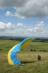 Paragliding on Liddington Hill