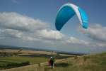 Paragliding on Liddington Hill