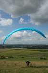 Paragliding on Liddington Hill