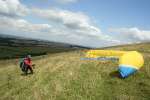 Paragliding on Liddington Hill