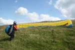 Paragliding on Liddington Hill