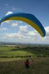 Paragliding on Liddington Hill