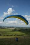 Paragliding on Liddington Hill