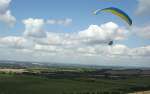 Paragliding on Liddington Hill