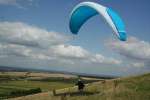 Paragliding on Liddington Hill