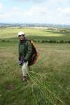 Paragliding on Liddington Hill