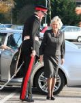 Camilla flies into Swindon