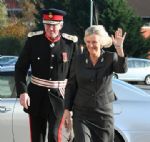 Camilla flies into Swindon