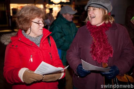 Carol singing in Swindon