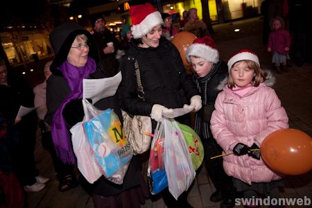 Carol singing in Swindon